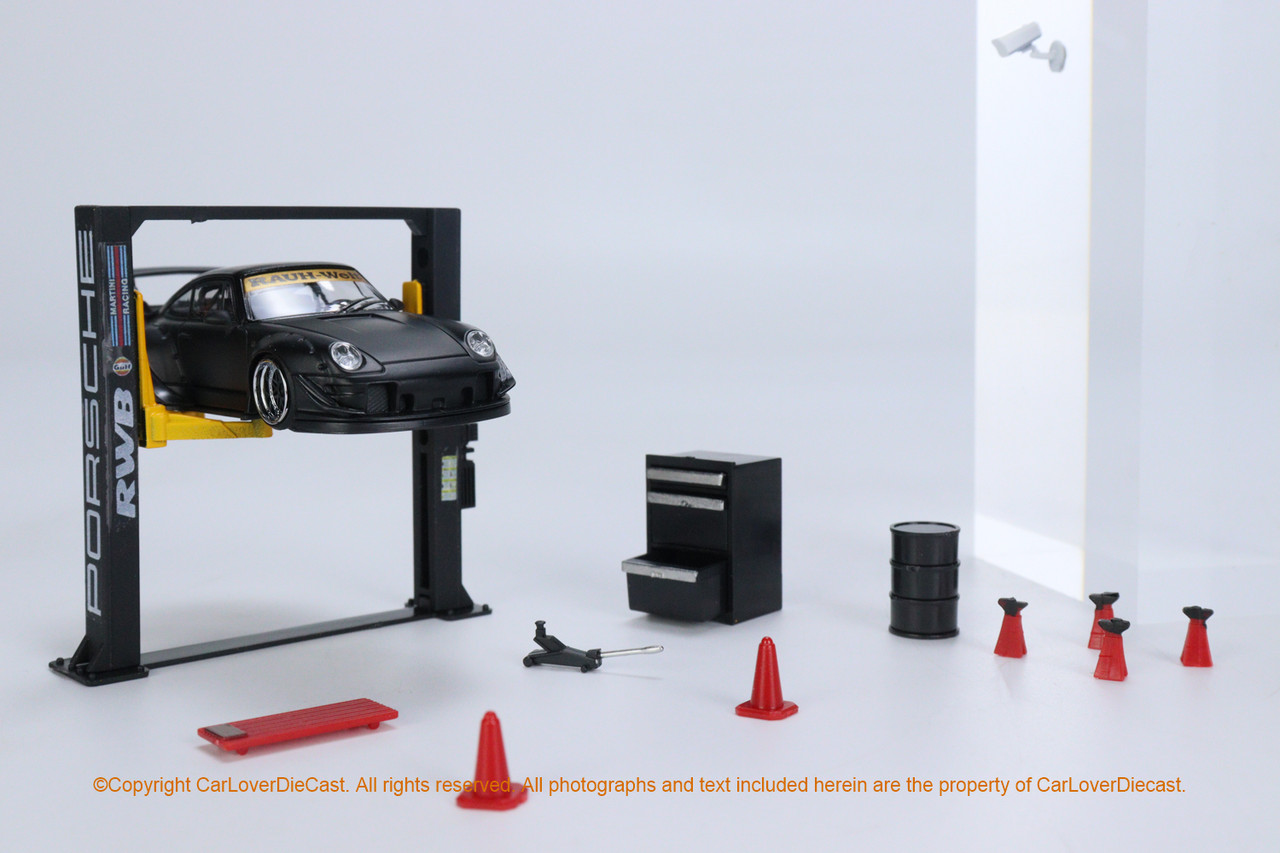 G.FANS 1:64 Model Repair Tools Kit Models / Garage lift set