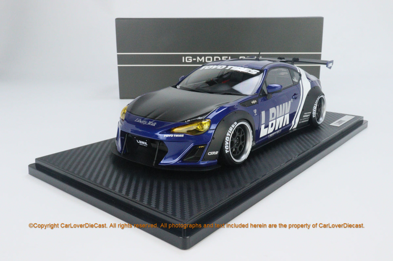 IGNITION MODEL IG 1/18 LB-WORKS ケンメリ ブルー カスタム