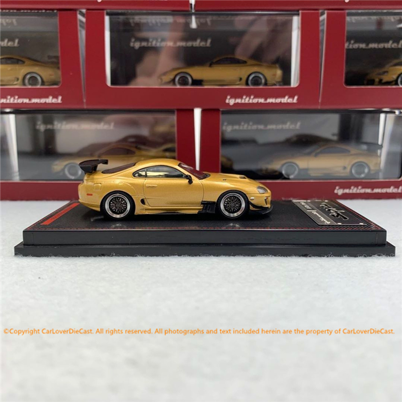 ignition model JZA80スープラ 1/64 1/64 Ignition Model Toyota Supra (JZA80) RZ Orange Metallic