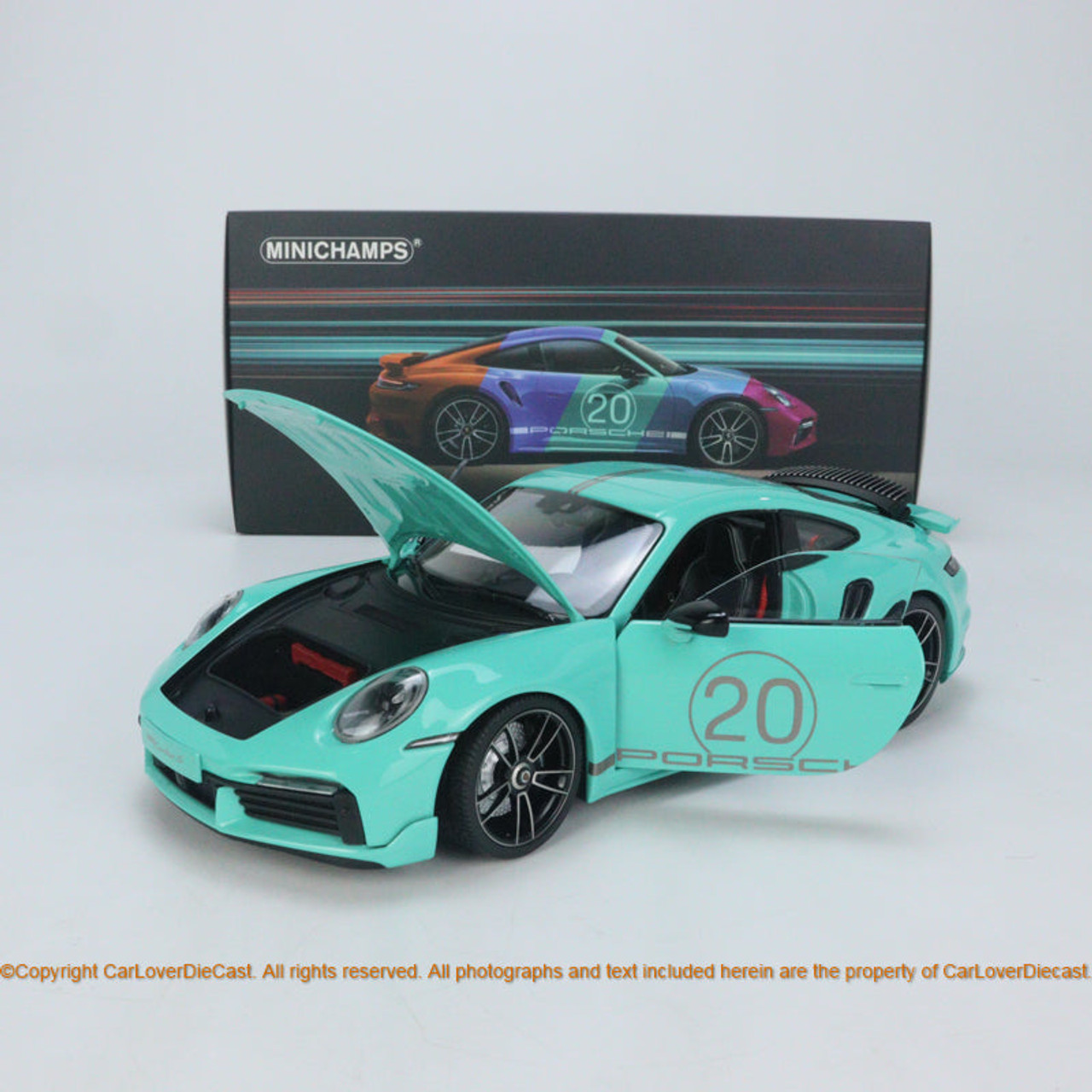 Porsche 911 GT3 RS Type 992 2024 Mint Green 1/18 Minichamps