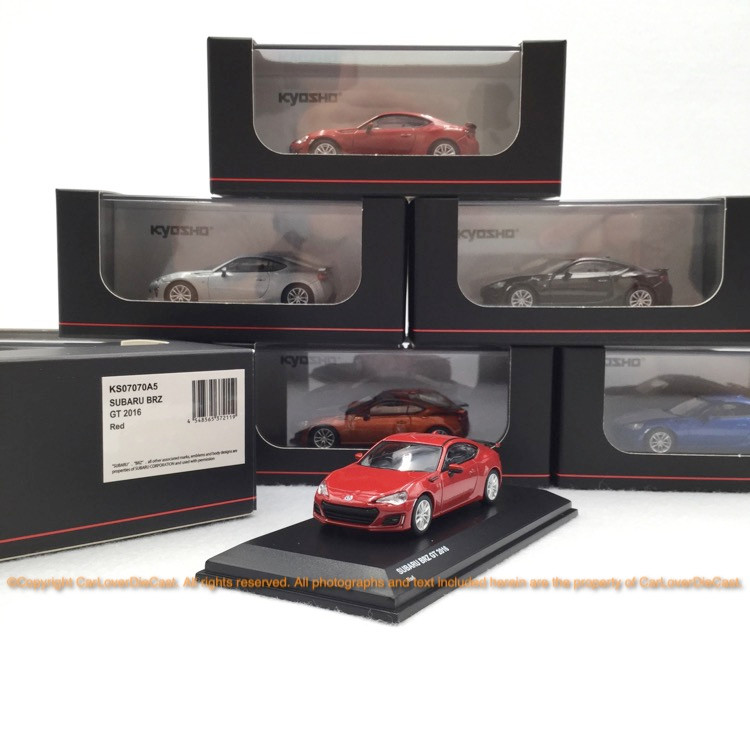 Kyosho 1:64 Subaru BRZ Blue/Red/White (KS07070A4-6) Diecast Car