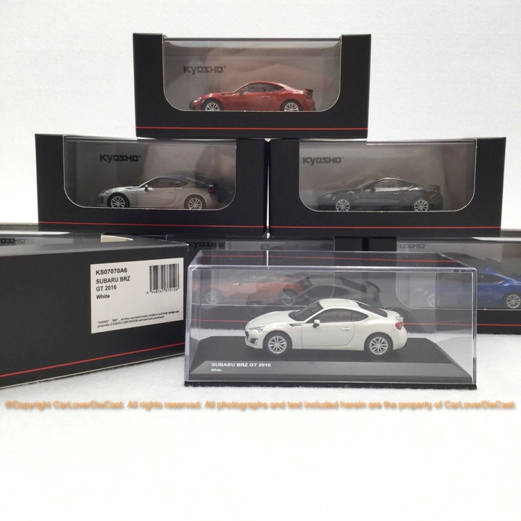 Kyosho 1:64 Subaru BRZ Blue/Red/White (KS07070A4-6) Diecast Car
