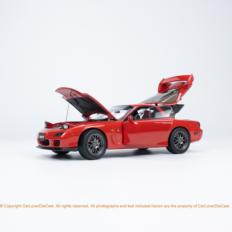 Polar Master 1:18 Mazda RX-7 Spirit R Diecast Full Open Red