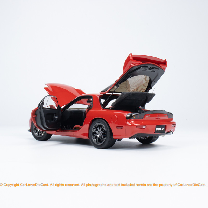 Polar Master 1:18 Mazda RX-7 Spirit R Diecast Full Open Red