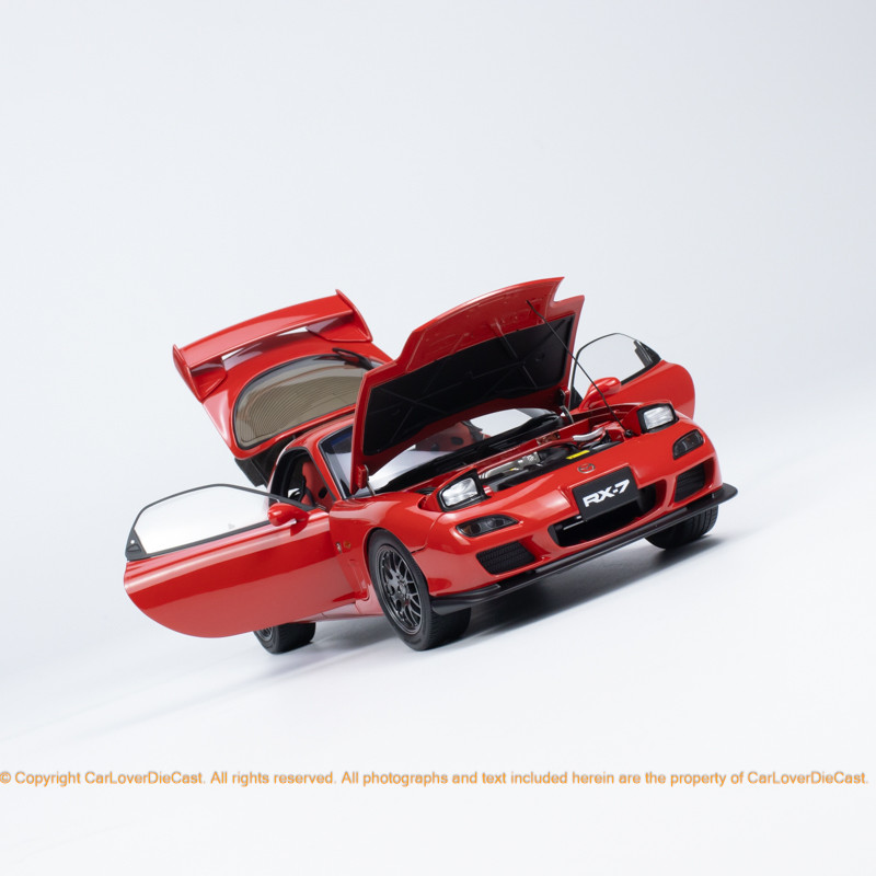 Polar Master 1:18 Mazda RX-7 Spirit R Diecast Full Open Red