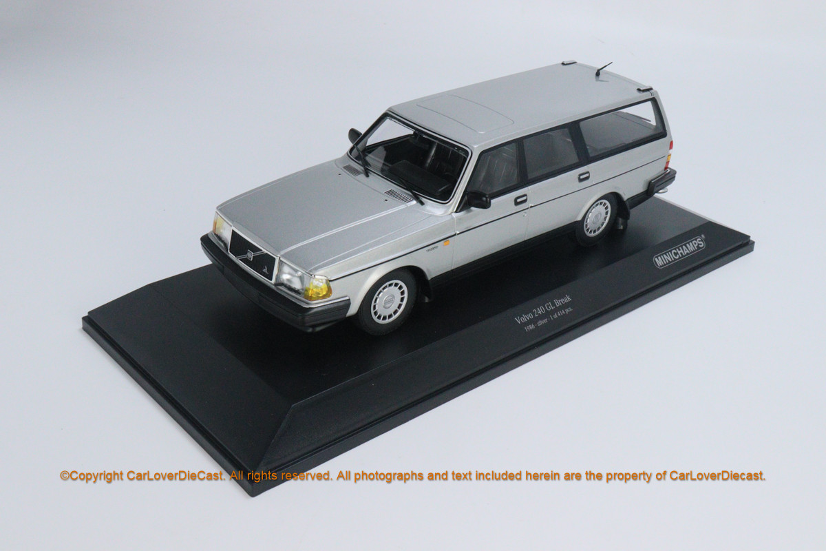 VOLVO - 240GL 1986 - SILVER 1/18 ミニチャンプス
