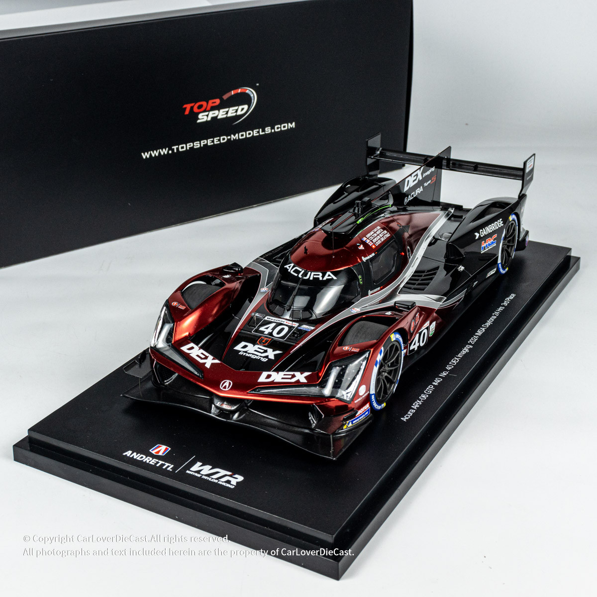 Wayne Taylor Racing Rolex 24 Scoring TopSpeed 1:18 Acura ARX-06