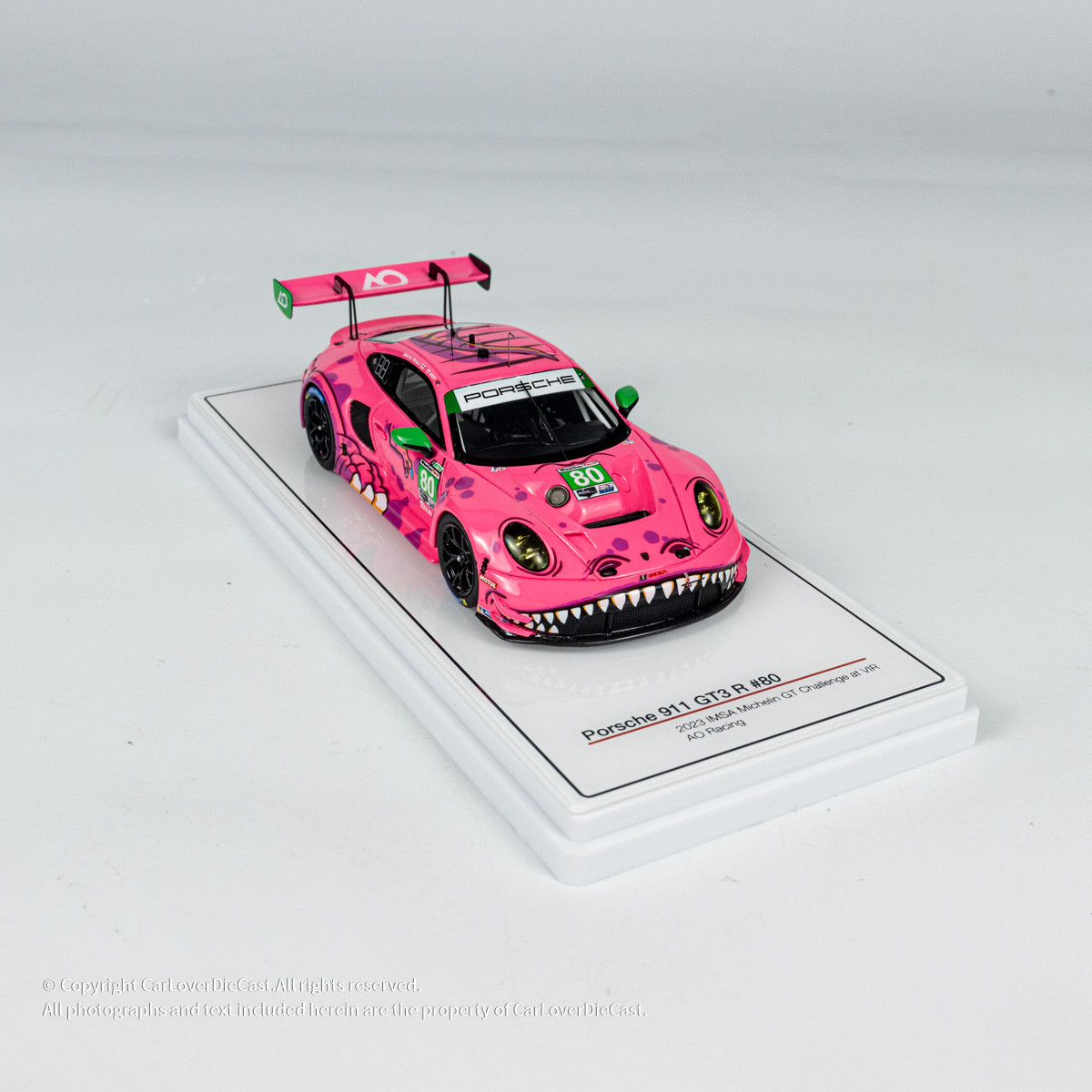 TSM Model 1:43 Porsche 911 GT3 R #80 AO Racing 2023 IMSA Michelin 