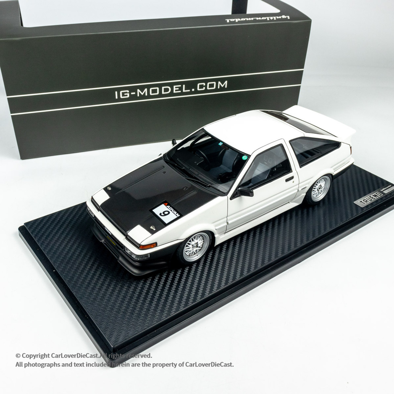 新品【IG-MODEL】Sprinter Trueno with Engine ignition model IG3489 1/18 Sprinter Trueno AE86 3Door TK