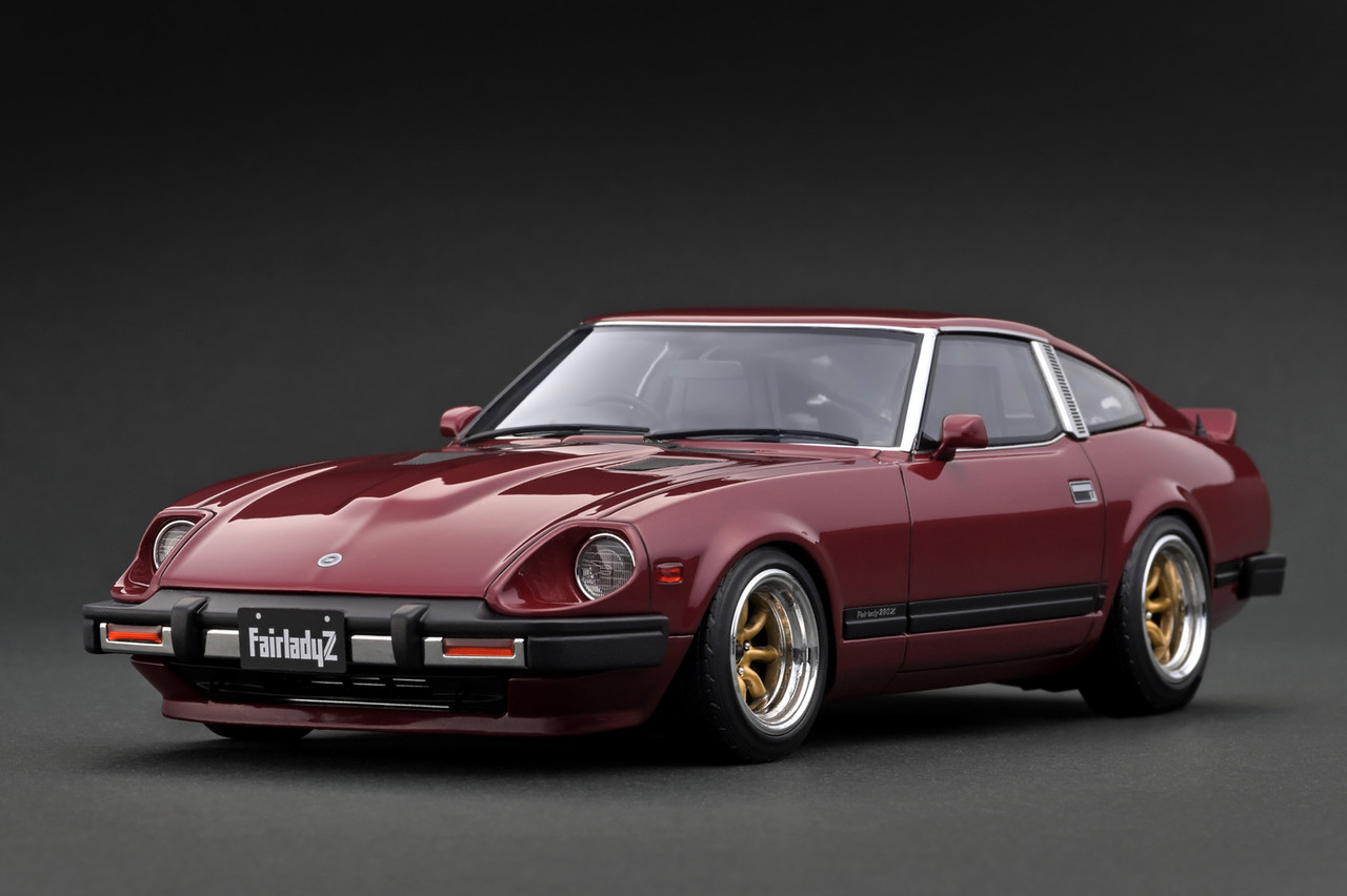 ハ*ク様 1/18 Nissan Fairlady Z (S30) Red IG IG0164 1/43 Nissan Fairlady Z-G (HS30) Maroon | LINE UP