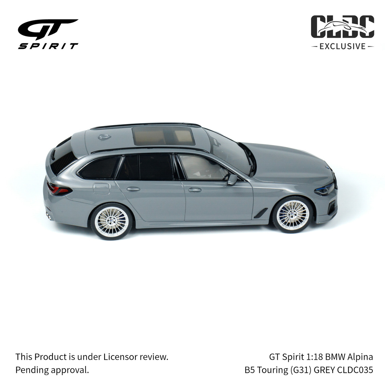 GT Spirit 1:18 BMW Alpina B5 Touring (G31) GREY With Display Case