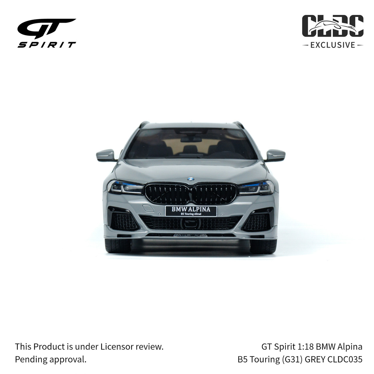GT Spirit 1:18 BMW Alpina B5 Touring (G31) GREY With Display Case