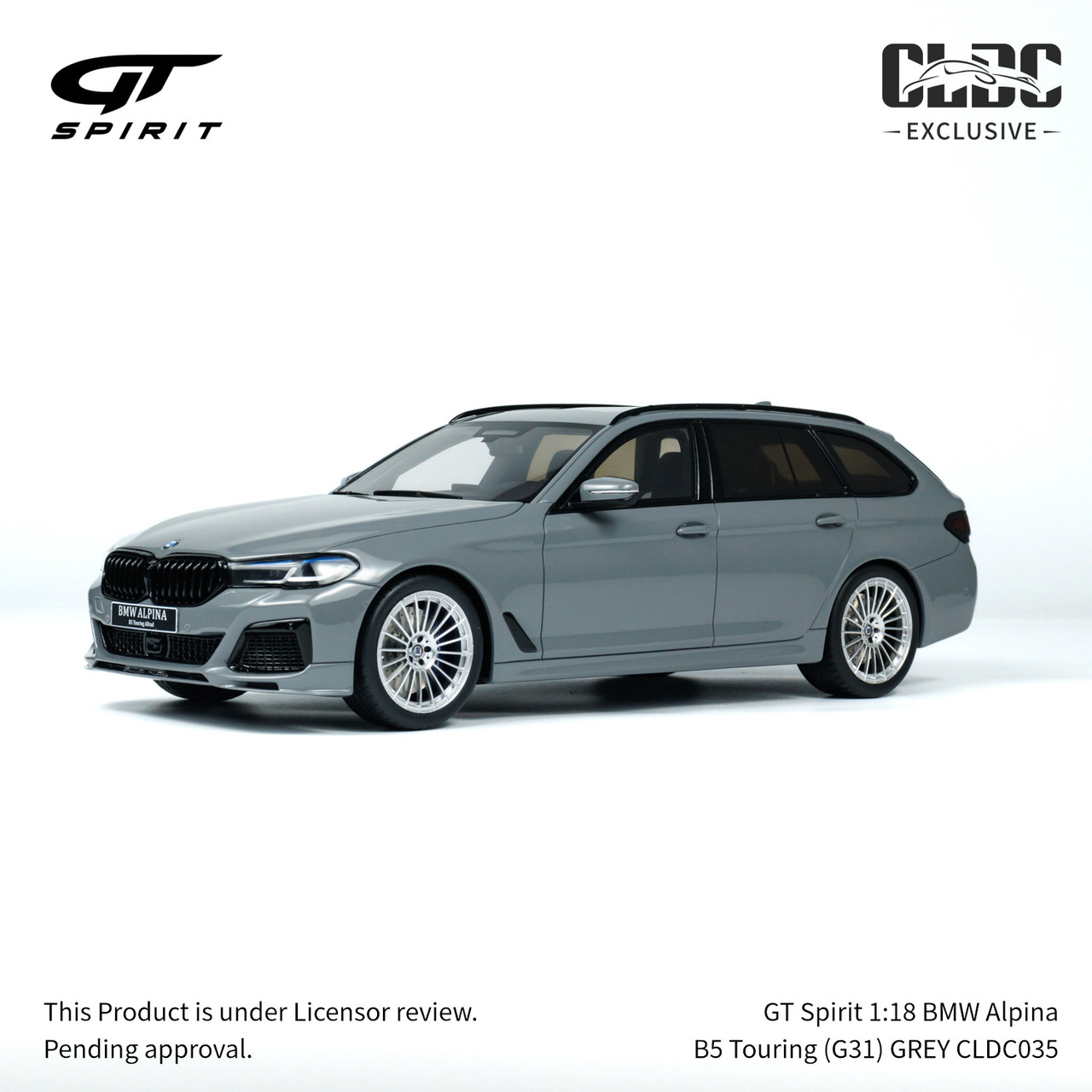 GT Spirit 1:18 BMW Alpina B5 Touring (G31) GREY With Display Case