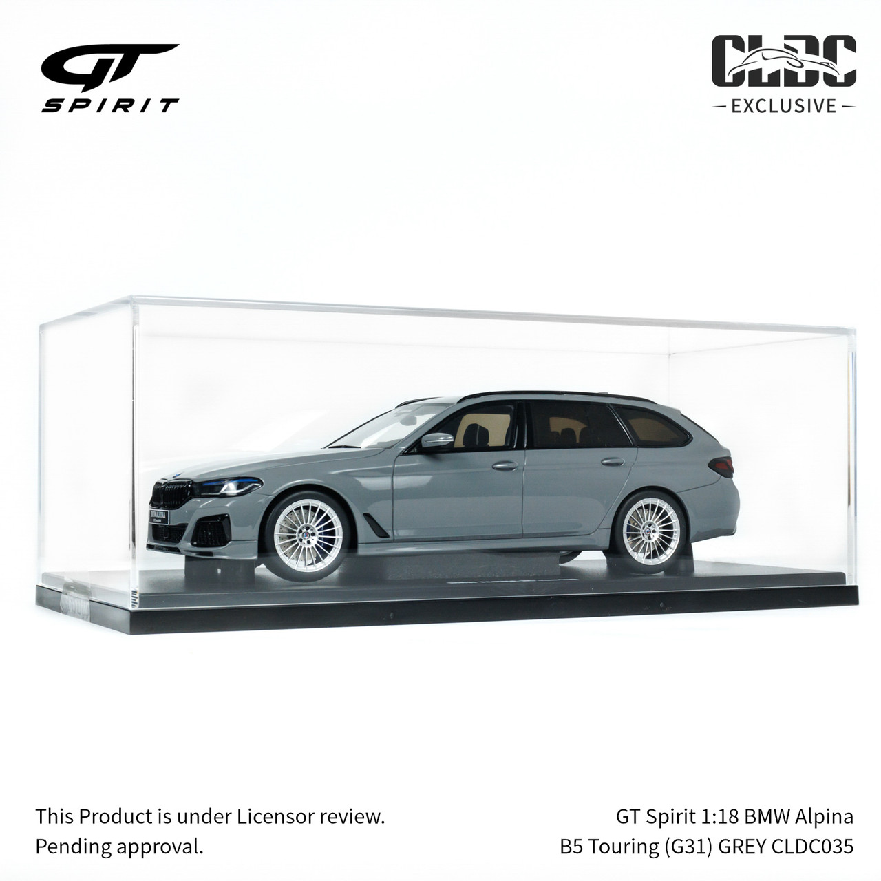 GT Spirit 1:18 BMW Alpina B5 Touring (G31) GREY With Display Case