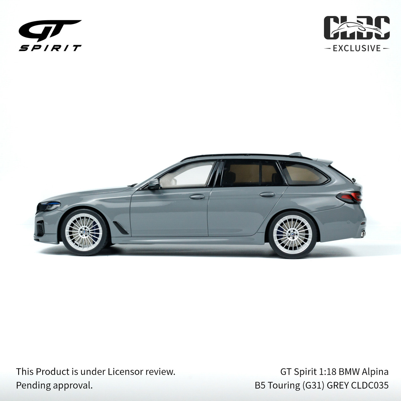 GT Spirit 1:18 BMW Alpina B5 Touring (G31) GREY With Display Case