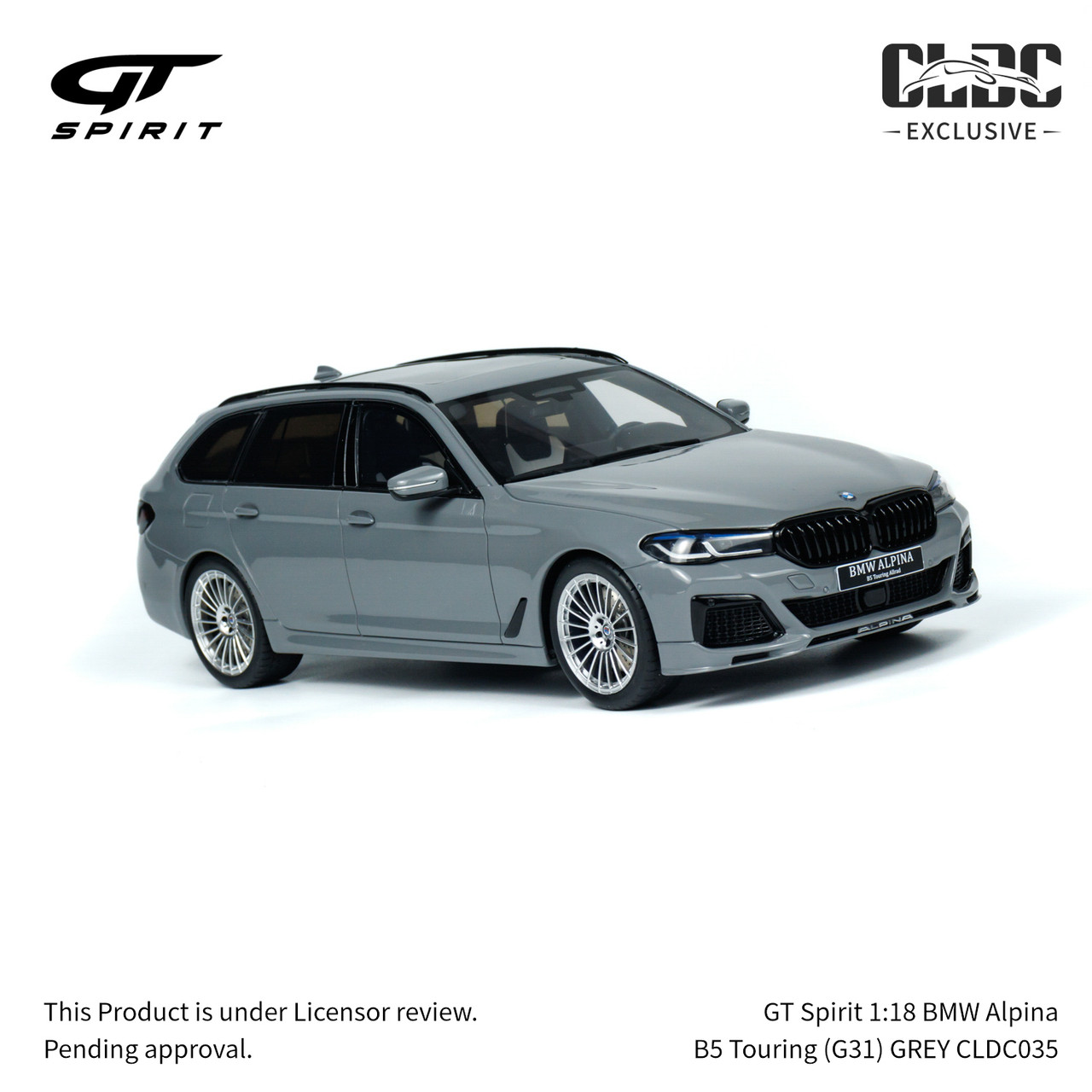 GT Spirit 1:18 BMW Alpina B5 Touring (G31) GREY With Display Case