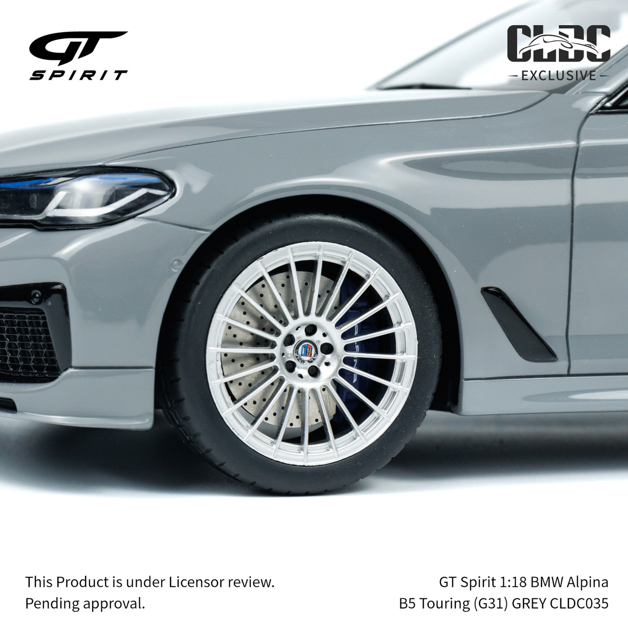GT Spirit 1:18 BMW Alpina B5 Touring (G31) GREY With Display Case