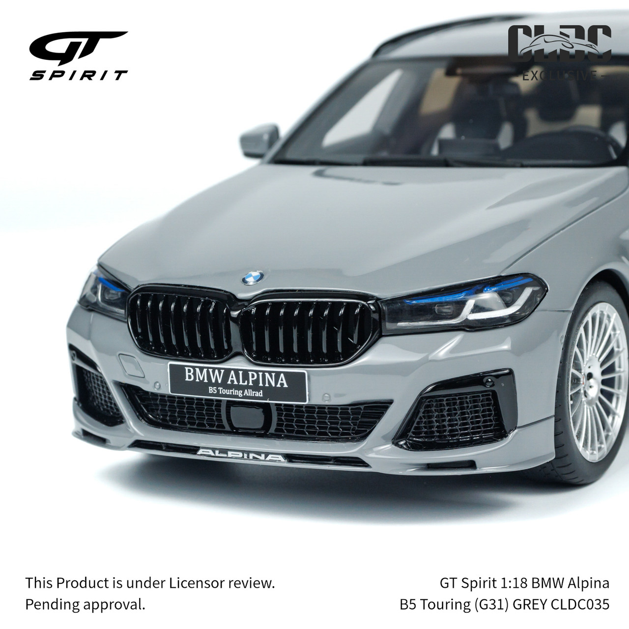 GT Spirit 1:18 BMW Alpina B5 Touring (G31) GREY With Display Case