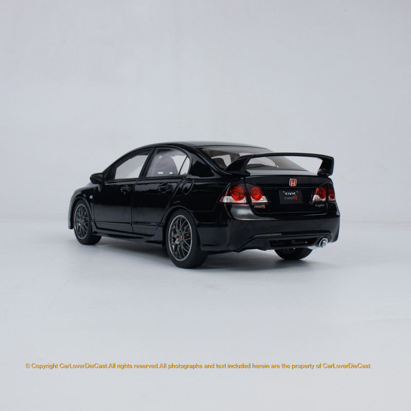 Well 1:18 Honda Civic Type R (FD2) Black Diecast Full Open