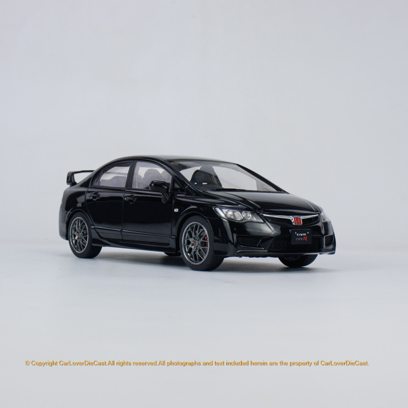 Well 1:18 Honda Civic Type R (FD2) Black Diecast Full Open