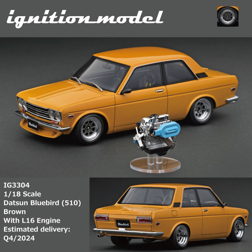 Ignition Model 1:18 Datsun Bluebird (510) (IG3304/IG3310) Resin 