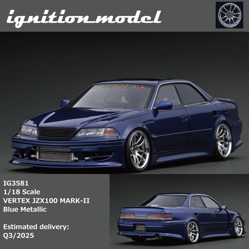 ミニカー IG3581 1/18 VERTEX JZX100 MARK-II Blue Ignition Model 1:18 VERTEX JZX100 MARK-II (IG3580/IG3581/IG3583