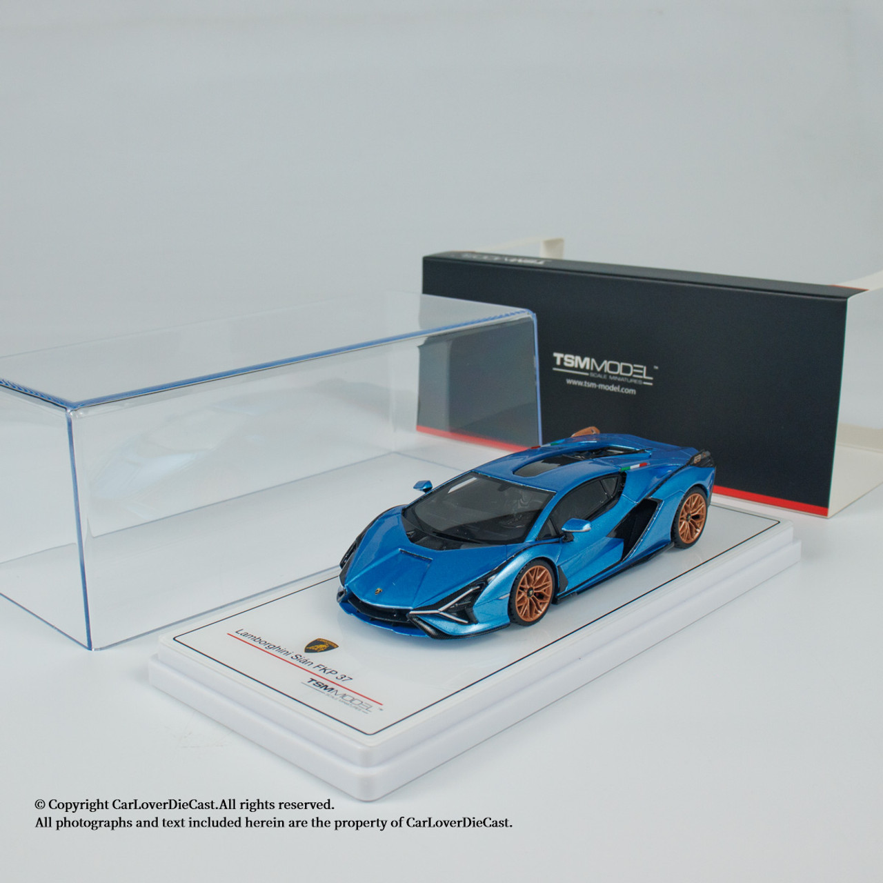 TSM 1/43 ランボルギーニ シアン ロードスター Blu Uranus △超