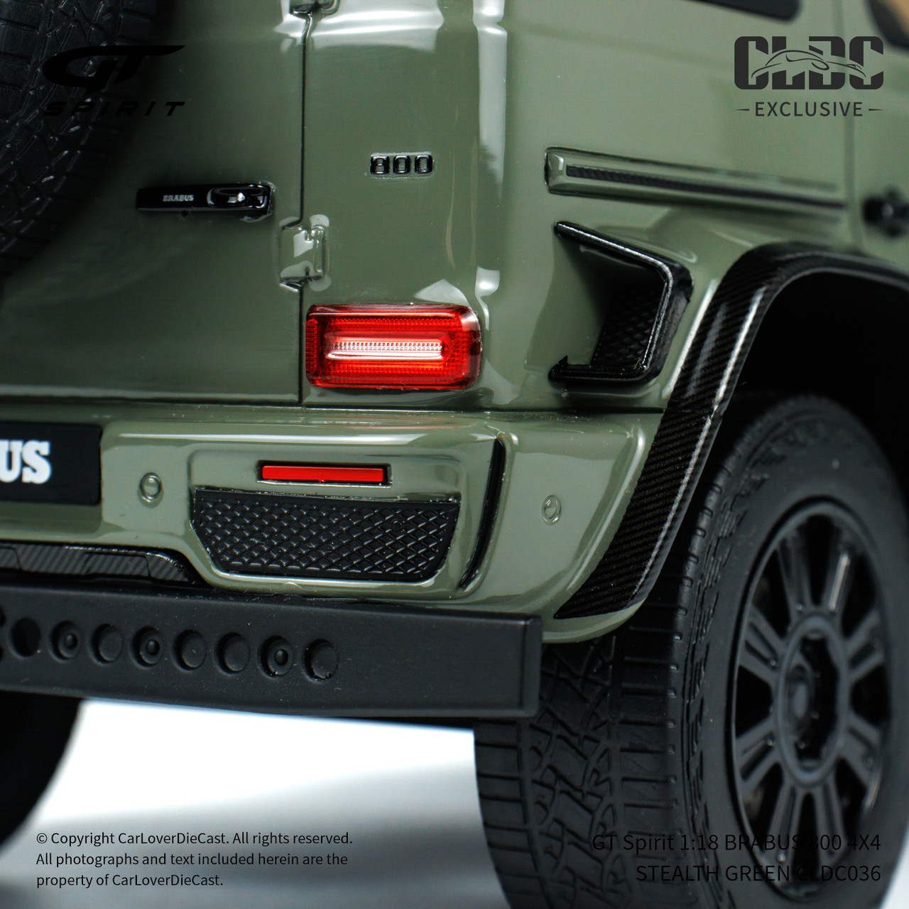 GT Spirit 1:18 BRABUS 800 4X4 STEALTH GREEN With Display Case
