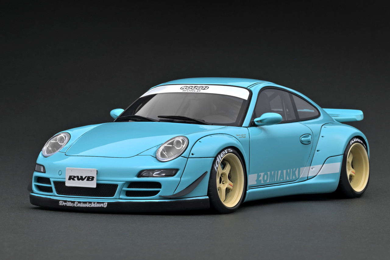 Ignition Model 1:18 RWB 997 Blue / Green (IG3256/IG3257) Resin Car 