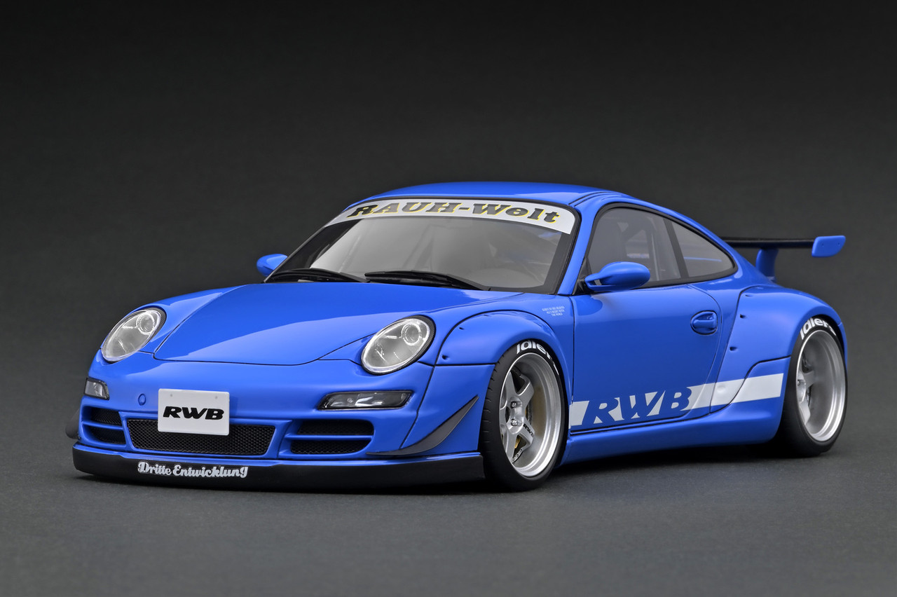 Ignition Model 1:18 RWB 997 Blue / Green (IG3256/IG3257) Resin Car 