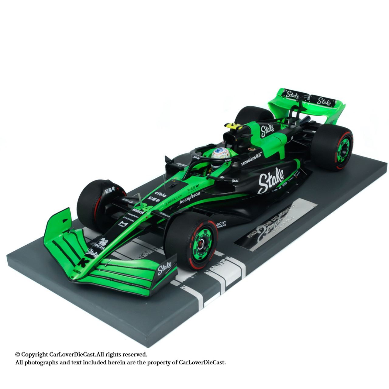 MINICHAMPS F1模型 Minichamps 1:18 F. Alonso Aston Martin AMR23 #14 第三名巴林