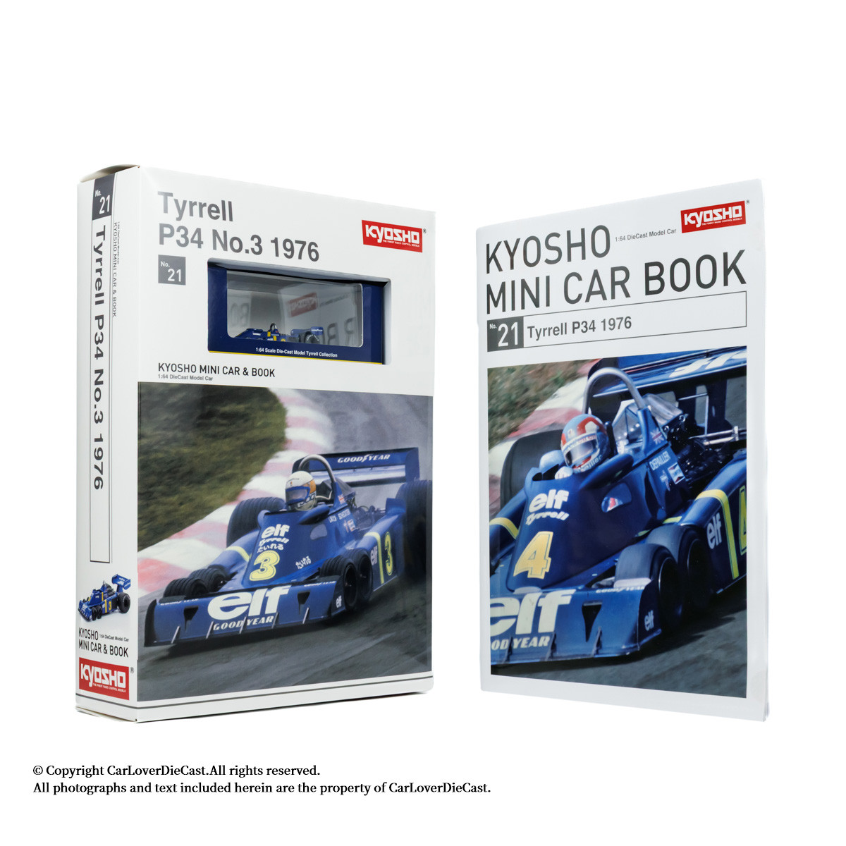 MINI GT 1/64 ティレル P34 No.3 スウェーデンGP 優勝車 1976 (Jody Scheckter) (MGT00583-L) - Diecast model cars Tyrrell P34 1&frasl;64 Mini GT No.3 Formel 1 GP