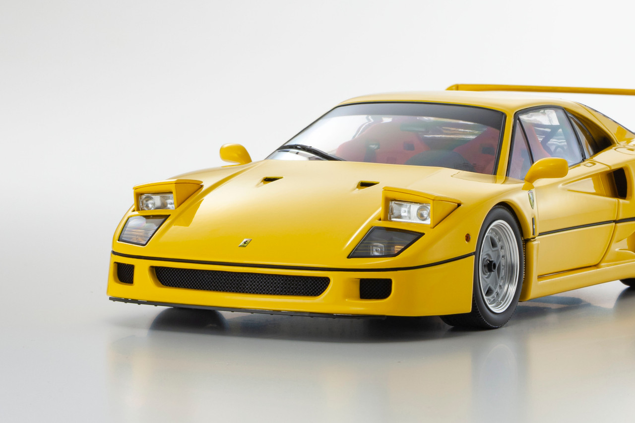 Kyosho 1:18 Ferrari F40 Yellow (08416Y) Diecast Car Model