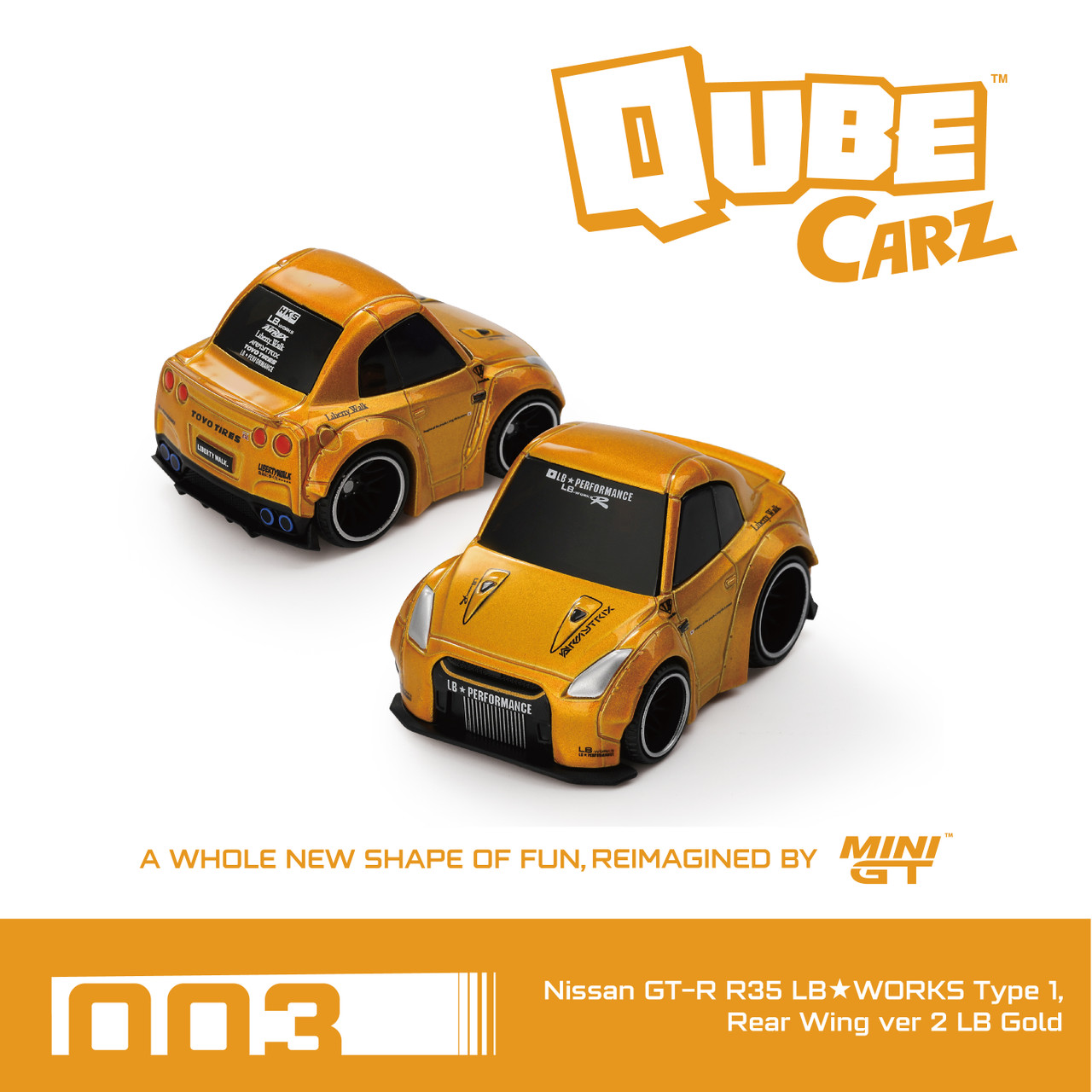k*2様 MINI GT Qube Carz ミニカーセット 001-006 Mini GT Liberty Walk Qube Carz - Set of 6 - LBWK Nissan Skylines