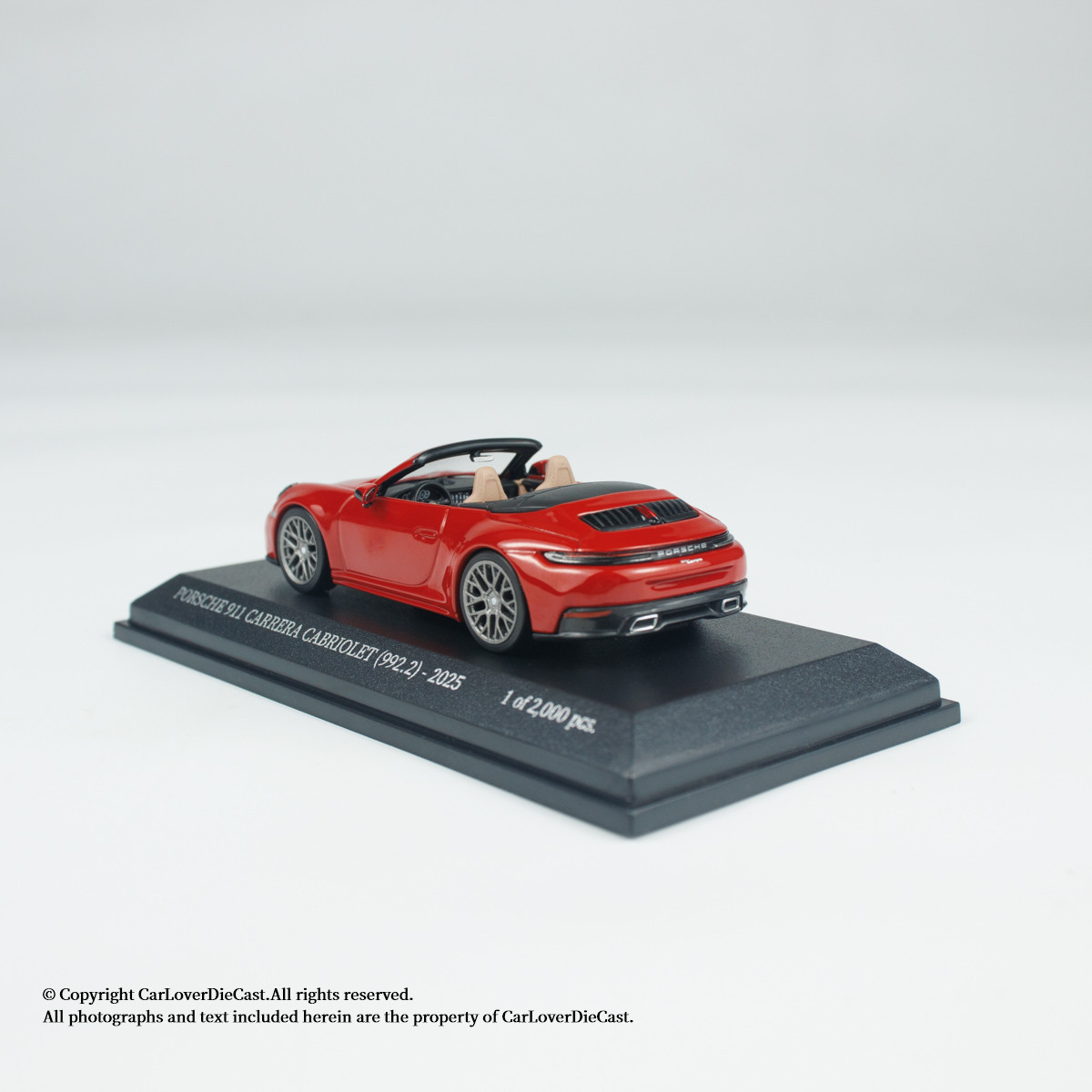 MINICHAMPS 1:64 PORSCHE 911 (992.2) CARRERA CABRIOLET - 2025