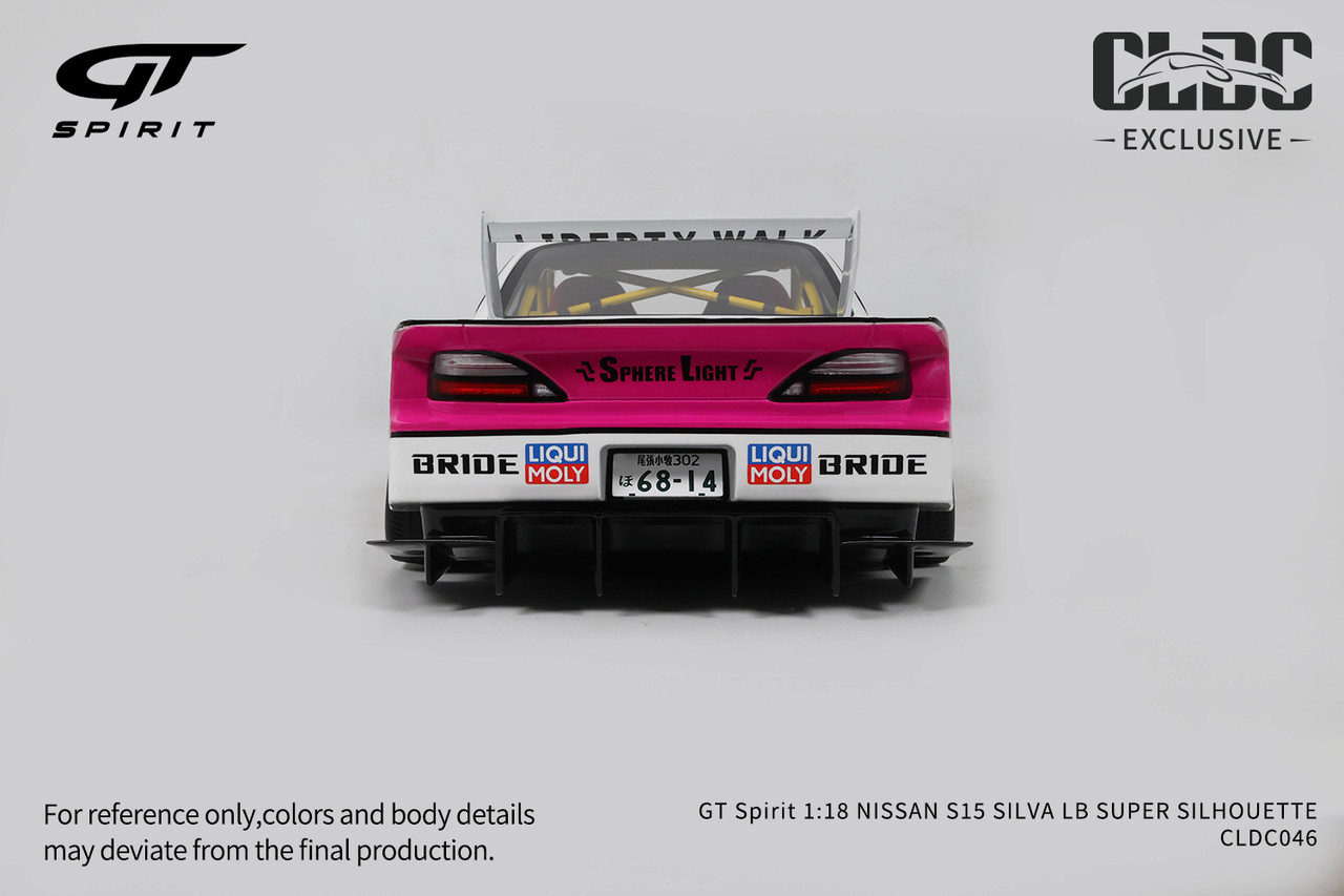 GT Spirit 1:18 NISSAN S15 SILVA LB SUPER SILHOUETTE With Display