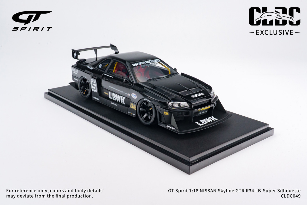 GT Spirit 1:18 NISSAN Skyline GTR R34 LB-Super Silhouette With
