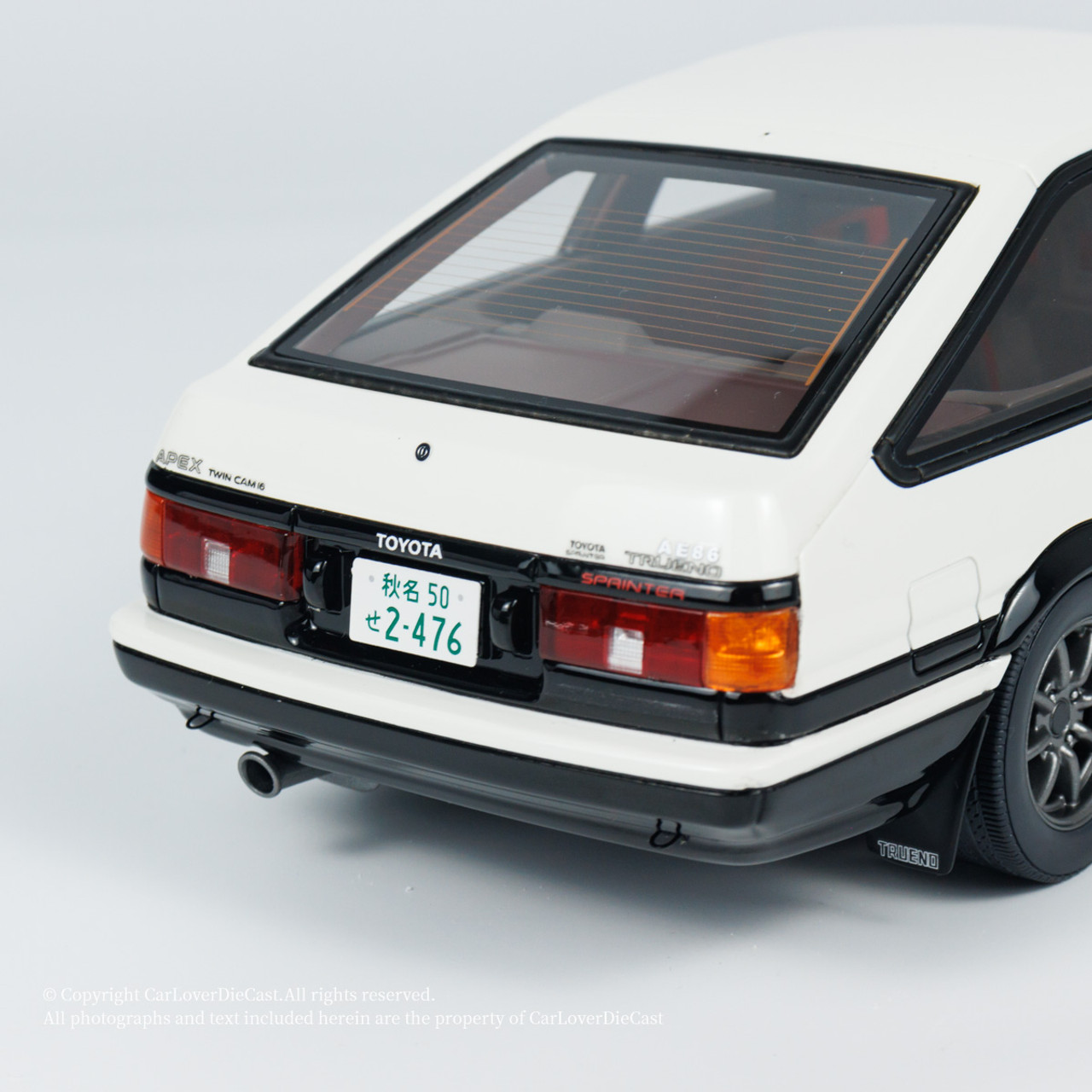 OTTO 1/18 トヨタ スプリンター トレノ AE86 1985 ホワイト 1/18 OTTO 1985 Toyota Sprinter Trueno AE86 (White) Car Model