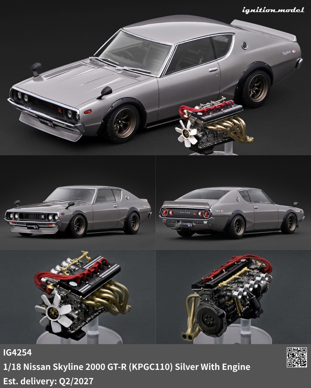 Ignition Model 1:18 Nissan Skyline 2000 GT-R (KPGC110) (IG4254