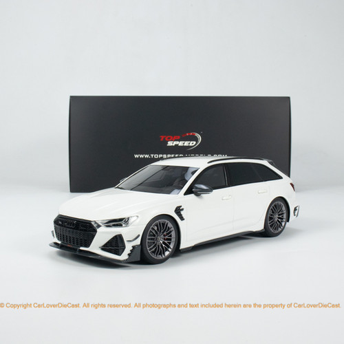 TopSpeed 1:18 Audi ABT RS6-R Glacier White Metallic (TS0502) Resin Car Model Available In May 2024 Pre Order Now