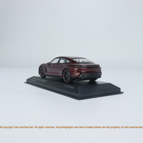 MINICHAMPS 1:43 PORSCHE TAYCAN TURBO S - 2020 RED METALLIC (410068474) Diecast Car Model Available Now