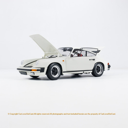 MINICHAMPS 1:18 PORSCHE 911 CARRERA COUPE 3.2 - 1983 - WHITE / ORANGE (100063024/100063025) Diecast Car Model Available Now