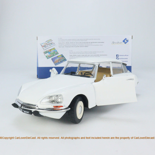 Solido 1:18 Citroën D Special Blanche 1972 (S1800705) Diecast car model available now