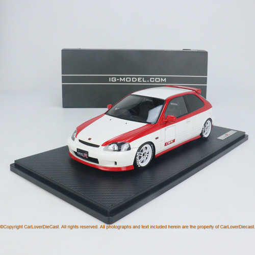 Ignition Model 1/18 Honda CIVIC (EK9) Type R  White/Red ( IG2681 ) resin car model available now