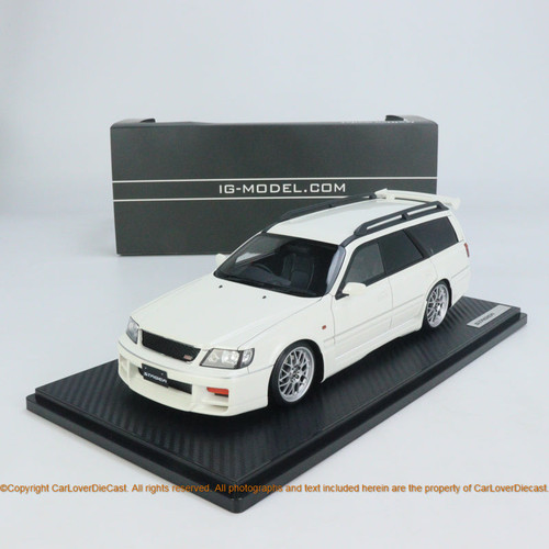 Ignition Model 1/18 Nissan STAGEA 260RS (WGNC34) Pearl White (IG2885) resin car model available now