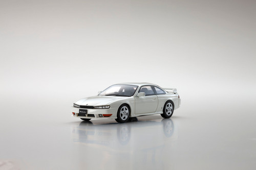 Kyosho 1/43 Nissan Silvia K's (S14) White (KSR43112W - B) Resin Car Model available in Jan 2023 pre-order now