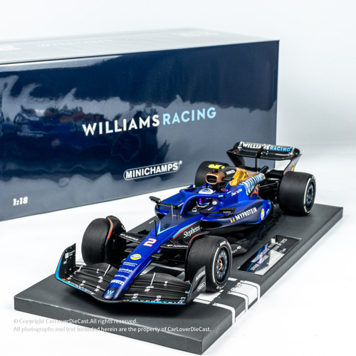 MINICHAMPS 1:18 WILLIAMS RACING FW45 - LOGAN SARGEANT - LAS VEGAS GP – 2023 (117232202) Resin Car Model Available Now