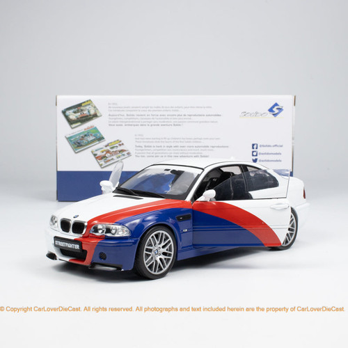 Solido 1:18 BMW E46 M3 STREETFIGHTER WHITE 2000 (S1806505) Diecast Car Model Available in February 2024 Pre Order Now