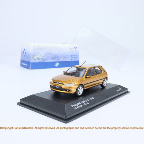 Solido 1:43 PEUGEOT 306 S16 GOLD 1994 (S4311402) Diecast Car Model Available Now