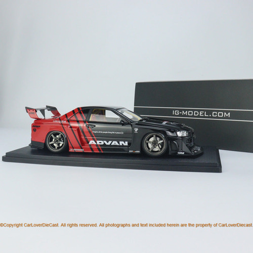 Ignition Model 1/18 LB-ER34 Super Silhouette SKYLINE Black/Red ( IG2703 ) Resin car model available  now